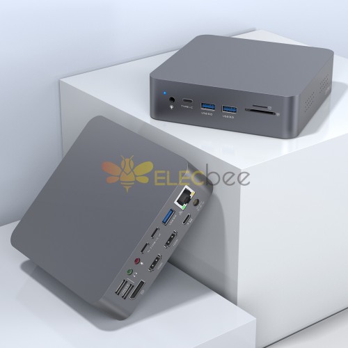 Base de extensión tipo C 19 en uno 4K HDMI/DP video PD carga HUB USB compatible con procesador M1