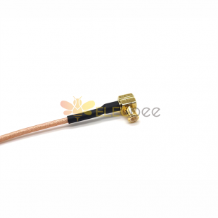 20 шт. MCX коаксиальный кабель RG178 коричневый припой с угловым штекером MCX 20 см
