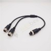 GX12 2 Pin Straight Cable Feminino para Masculino Y Tipo 1 a 2 20cm