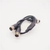 GX12 2 Pin Straight Cable Feminino para Masculino Y Tipo 1 a 2 20cm