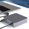 新款双Type-C扩展坞适用Mac Book拓展坞100W PD充电USB HUB集线器