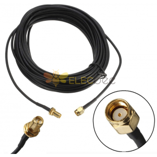 RP-SMA Female to RP-SMA Male Разъем удлинительного кабеля, длина RG174 1M