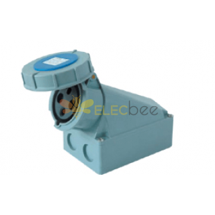 防水工業插座明裝藍色IP67 3芯63A 380V-415V 50/60Hz