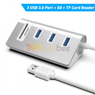Erweiterungsdock USB3.0-Trenner HUB eins, das drei SD / TF-Kartenleser-Hubs im Großhandel zieht