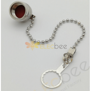 TNC Connector Dust Cap Male Straight with Chain 