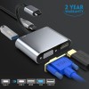 Type-C extended dock USB C to HDMI/VGA/USB 3.0/PD charging suitable Switch converter