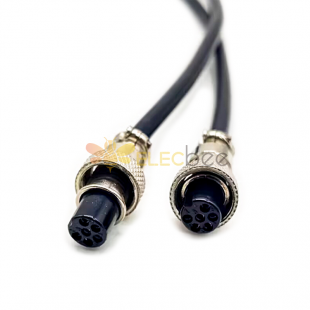 GX12 6 Pin Connecteur Câble Corsets Straight Female Plug Pour Câble 200CM