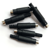 Mini DIN Connector S-Video terminal Circular 3/4/5/6/7/8 Pin Male/Female With Plastic Handle Adapter 4 İğne