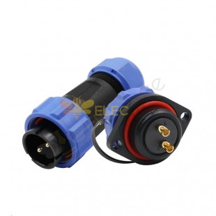IP67 2 Pin Waterproof Auto Connector SP21 Panel Mount Connector Plug Female Type
