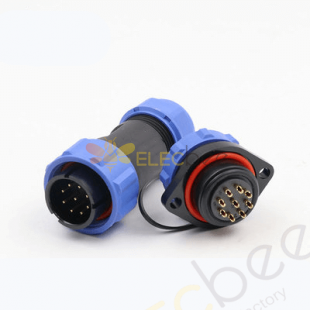 Waterproof Aviation Cable Connector SP21 9 Pin Plug Socket