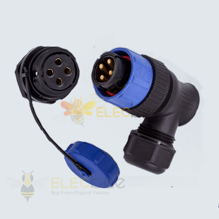 Electrical Wire Round Cable Connector SP21 4 Pin Male And Female