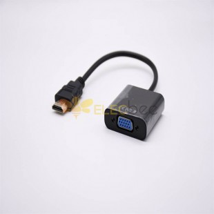 HDMI to VGA 오디오 변환기 포함 HDMI to VGA to 프로젝터 컴퓨터 to LCD TV 변환 케이블