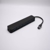 Docking Station USB 3.0 Leitor de cartão sete-em-um USB-A multifuncional Macbook Alumínio Shell Replicador de porta