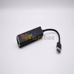USB3.0 Dizüstü Bilgisayar Ağ Kablosu Adaptörü Arayüzü Ağ Geniş Bant 4'ü 1 Arada Yerleştirme İstasyonu