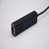 USB3.0-Laptop-Netzwerkkabel-Adapter-Schnittstelle Netzwerk-Breitband 4-in-1-Dockingstation