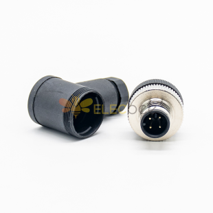 Right Angle Sensors M12 4Pin D Code Male Unshiled Waterproof Field Wireable Connector For Profinet