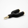 2 in 1 Headphone Adapter 3pole Male to 2 Female U Shape Audio Cable Adapter