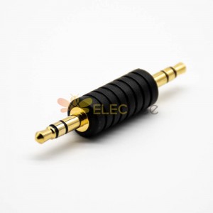 Adaptador de cabo de áudio masculino para masculino fone de ouvido plug Straight Converter 3pole