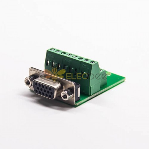 15 Pin D Sub Adapter Buchse High Density D-Sub Gerade zu Breakout Board 16Pin