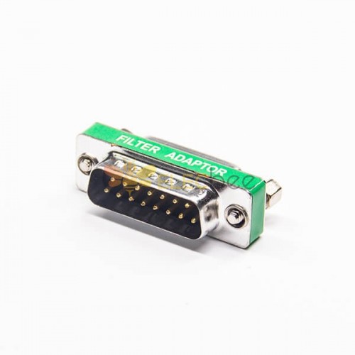 15 Pin D Sub Adapter Metall Standard D-Sub Stecker zu weiblich gerade