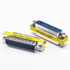 25 Pin Gender Changer Maschio a Maschio Standard D-Sub Connettore Dritto Metallo