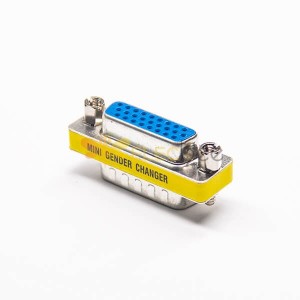 26 Pin Adaptador Masculino para Feminino Straight Metal High Density D-Sub