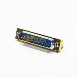 44 Pin Gender Changer High Density D-Sub Male To Female 180 Degree Metal