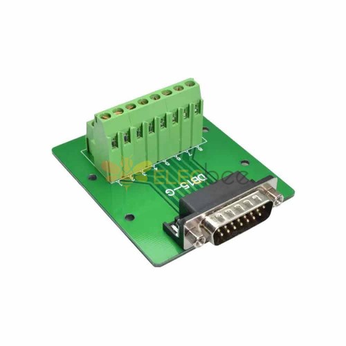 D SUB Relay Module 15 Pin High Compatibility Full Pass Adapter for DB15 Solderless Terminal Block PLC Adapter D SUB Relay Module 15 Pin High Compatibility Full Pass Female Head with Bent Legs Without Bracket