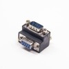 D Sub Right Angle Adapter Standard D-Sub 9 Pin Male To 9 Pin Female