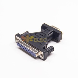 Adaptador DB 9 Pin Male To 25 Pin Female Straight Standard D-Sub Adapter