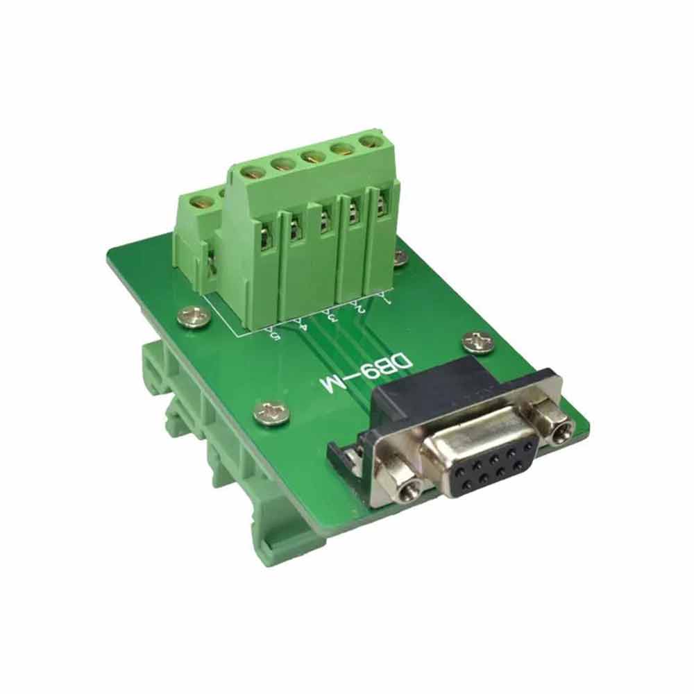 DB37 Solderless Terminal Block Adapter  Solderless DB37P Connector Wire Terminal  Straight Male Connector  No Bracket