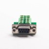 DB9 Female Standard D-Sub To 10 Holes Breakout Board Right Angle Connector
