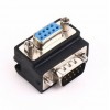 DB9 Male Pin To Female Standard D-Sub Right Angled Injection Adapter