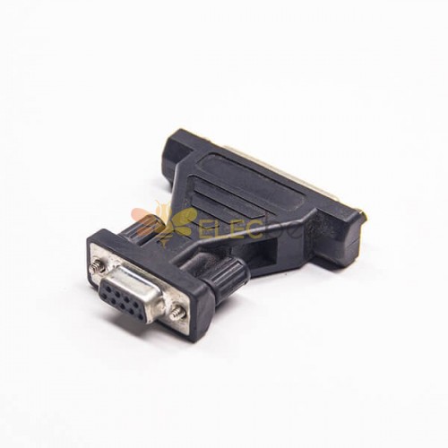 DB9 Pin Female To Standard D-Sub 25 Pin Female Straight Injection Adapter