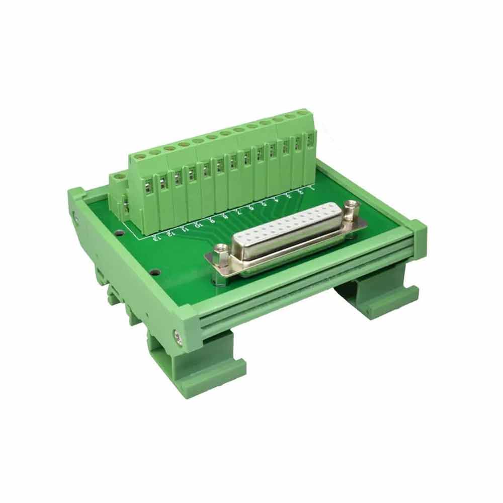 DR25-Pin-Parallel-Lötfreier Adapter DB25-Pin-Relais-Klemmenblock Automatisierungs-Führungsschienentyp-Buchsenklemmenblock mit Modulträger
