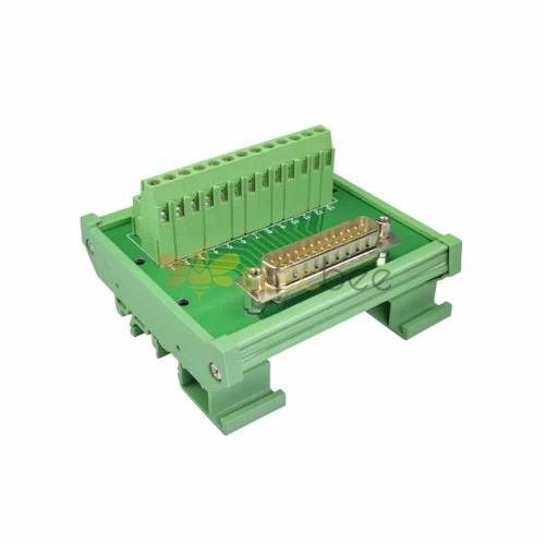 DR25 Pin Parallel Solderless Adapter DB25 Pin Relay Terminal Block Automation Guide Rail Type Male Female Connector Male Terminal with Module Rack