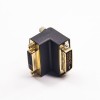 DVI 90 Degree Connector Homme 24-5Pin To DVI Female 24-5Pin Connectors