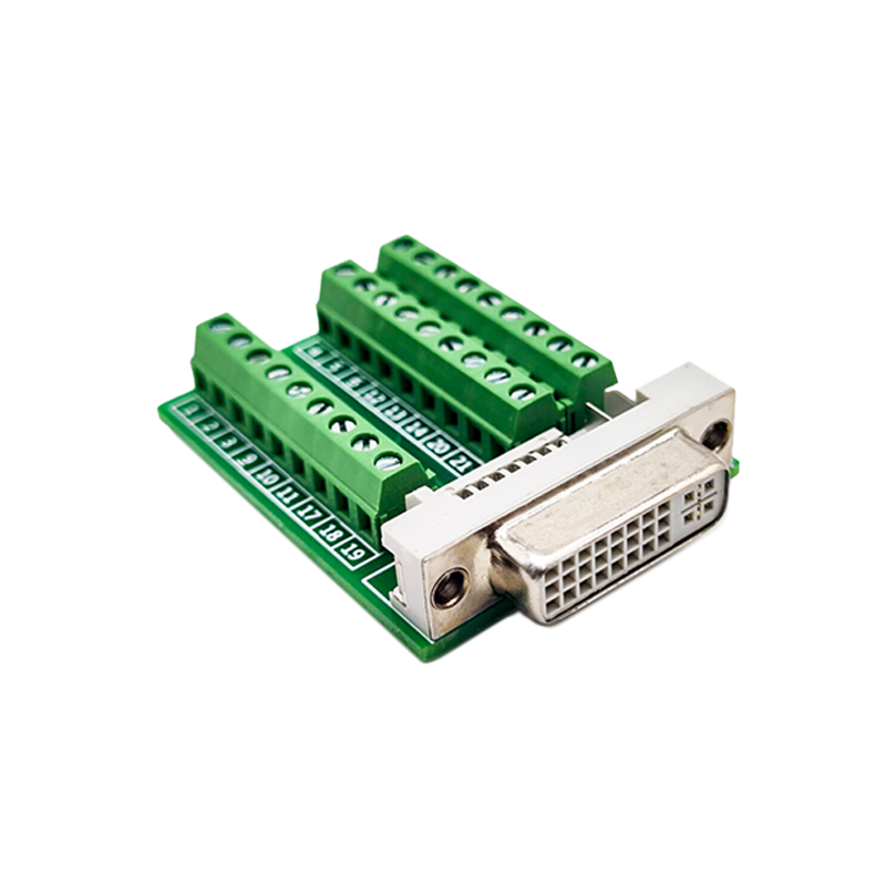 Dvi A Connector Straight 24+1Pin Female Cable Terminal 27 Holes To Straight Breakout Board Adapter