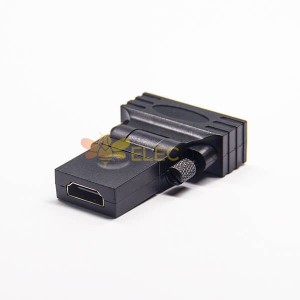 Dvi To Hdmi Adapter DVI 24+1Pin Stecker zu HDMI Buchse rechtwinklig drehen 360 Grad