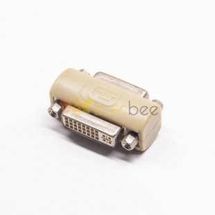 DVI Connector Female 24+5Pin To DVI 24+5Pin Female Straight Super Short Adapter