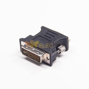 DVI Connectors 24+5Pin Male To High Density D-Sub 15Pin Female Straight