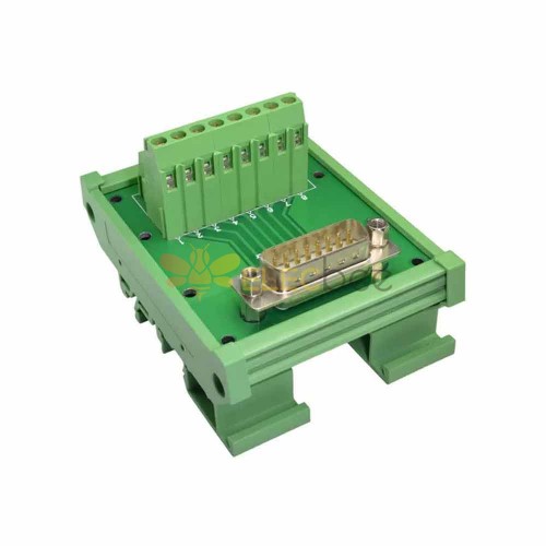 免焊接端子台DR15二排免焊線端子板15針轉接線公頭 配模組架 端子模組架PCB