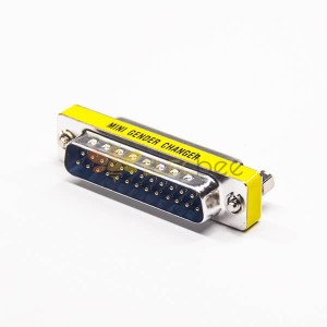Connettore D-Sub standard D-Sub per cambiatori di genere 25 Pin 180o Metallic Male to Female Standard D-Sub Connector