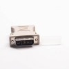 Mini Gender Changer 15 Pin High Density D-Sub 180°Female To DVI Male 24+5 Pin