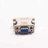 Mini Mudança de Gênero 15 Pin high density D-Sub 180°Feminino para DVI Masculino 24+5 Pin