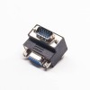 VGA Adapter 15 Pin Male To Female Standard D-Sub Right Angle DB Gender Changer