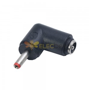 DC Connector DC 5.5x2.1mm Jack to 3.5x1.35mm Plug Right Angle