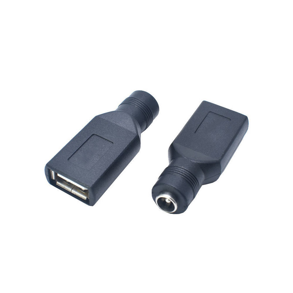 DC 커넥터 DC 5.5x2.1mm 잭 - USB 2.0 잭 직선 노트북 전원 어댑터 5V