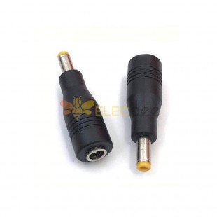 Enchufe adaptador de corriente CC, conector CC de 5,5x2,1mm a enchufe recto de 5,5x1,7mm
