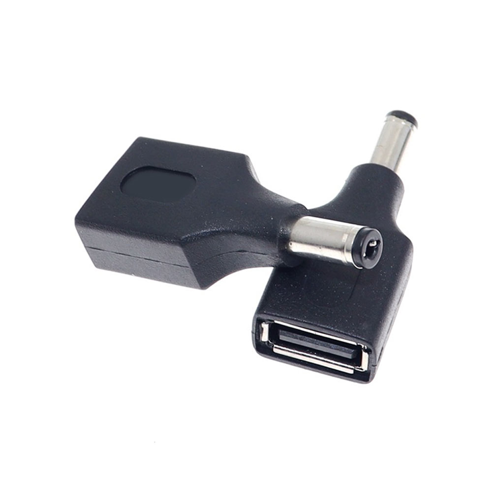 电源转换头DC5.5x2.1mm公转USB A母 插头充电转换器5V